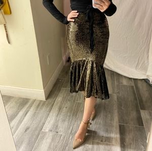 COPY - Women's sexy mermaid sequin midi skirt